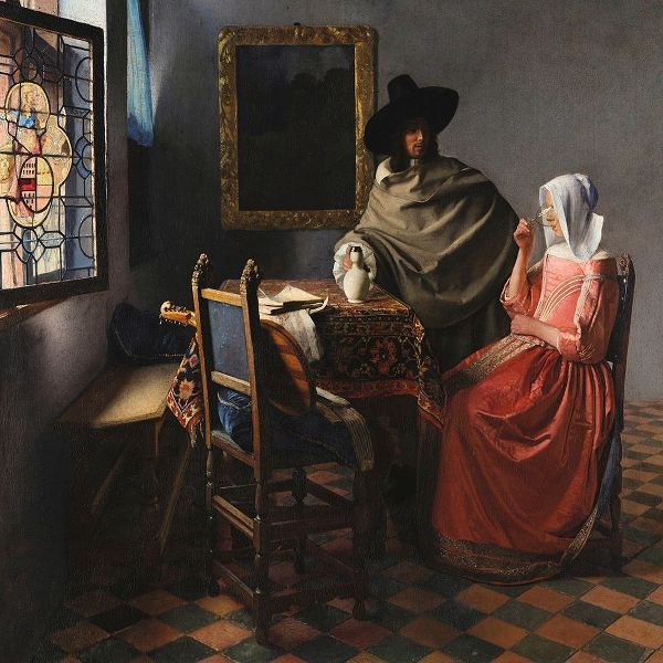 Vermeer, Jan 아티스트의 The Wine Glass - detail 작품