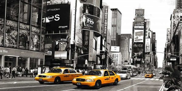 Taxi in Times Square, NYC
