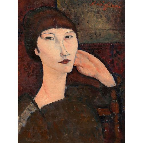 Modigliani, Amedeo 작가의 Adrienne (woman with bangs) 작품