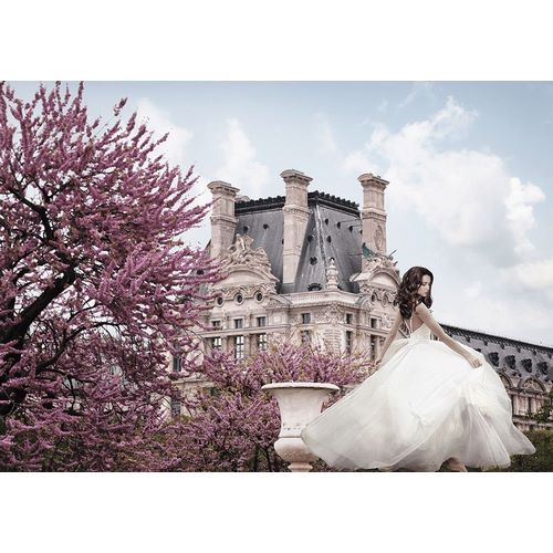Haute Photo Collection 아티스트의 Young Woman at the Chateau de Chambord 작품