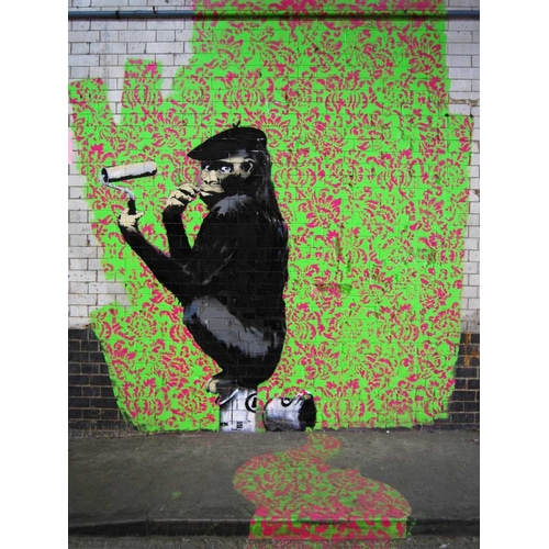 Leake Street London-graffiti attributed to Banksy