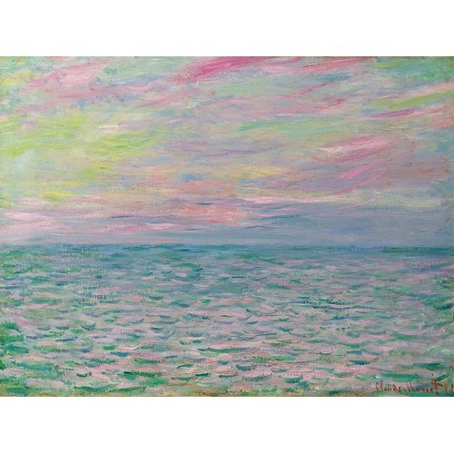 Claude, Monet 아티스트의 Coucher De Soleil a Pourville-Pleine Mer 작품