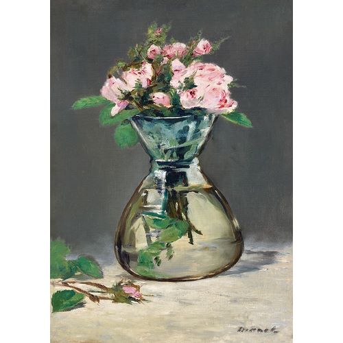 Manet, Edouard 아티스트의 Moss Roses in a Vase 작품