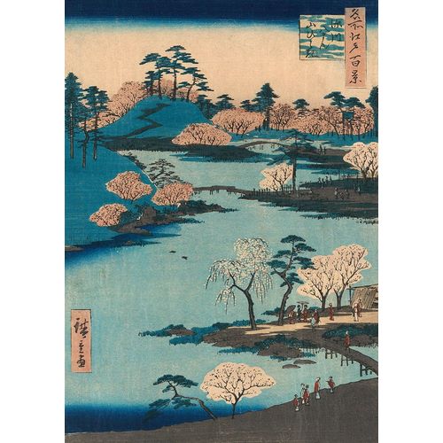 Hiroshige, Ando 아티스트의 Open garden at Fukagawa Hachiman Shrine작품입니다.