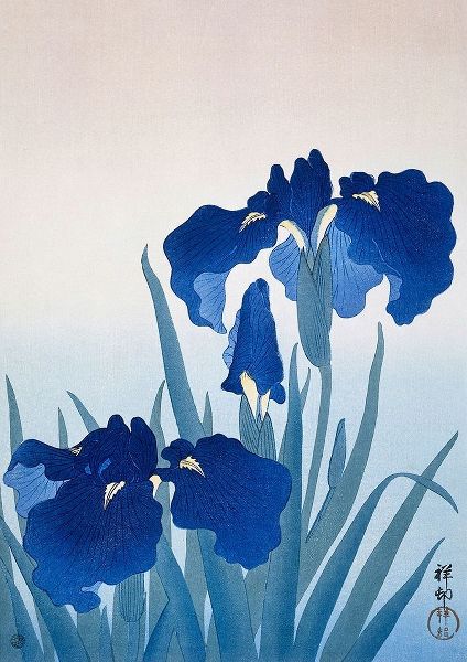 Koson, Ohara 아티스트의 Iris flowers작품입니다.