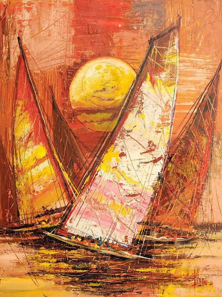 Florio, Luigi 아티스트의 Regata al tramonto II 작품