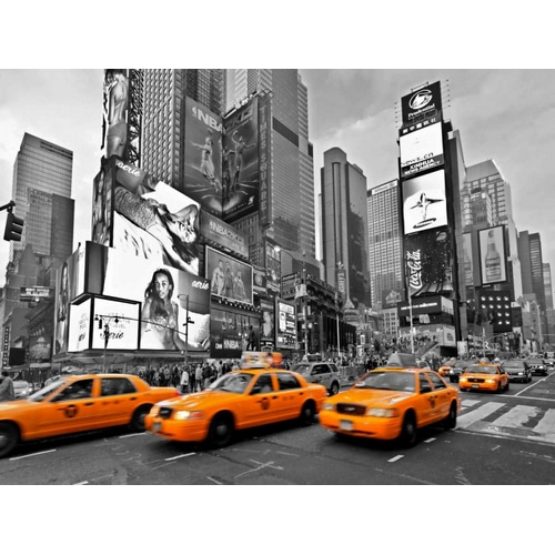 Taxis in Times Square NYC