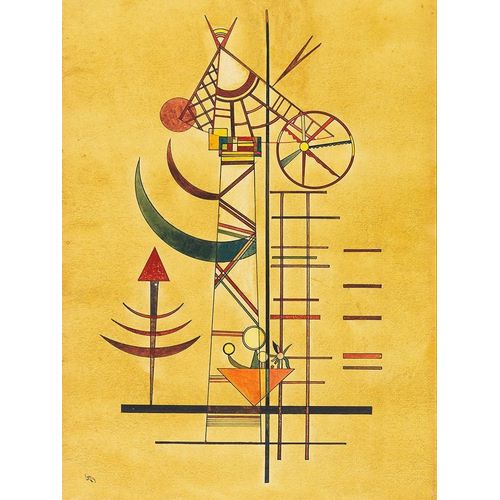 Kandinsky, Wassily 아티스트의 Curved Tips 작품