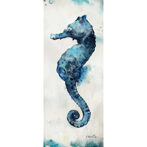 Watercolor Seahorse Panel II