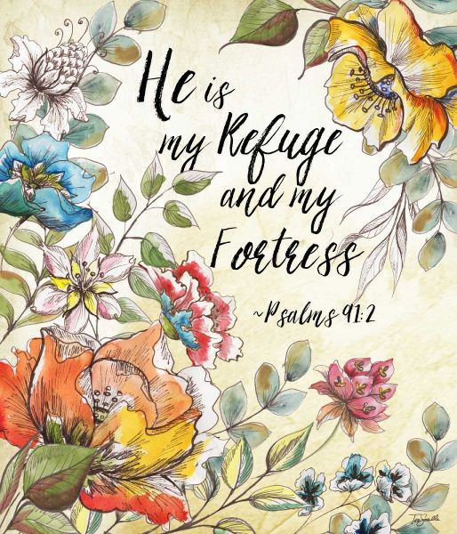 Boho Floral Garden Sketch Psalms II