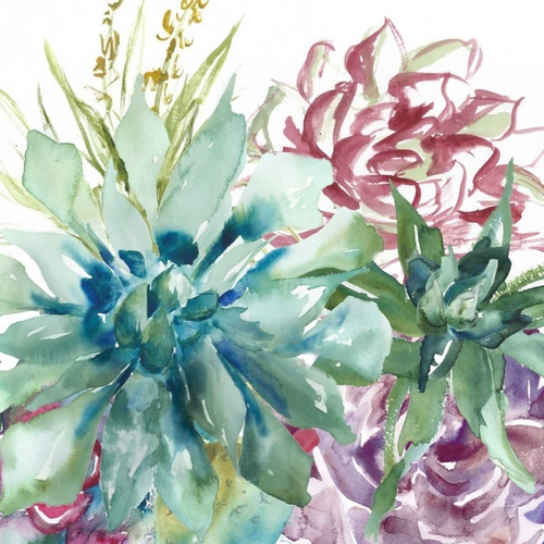 Succulent Garden Watercolor II