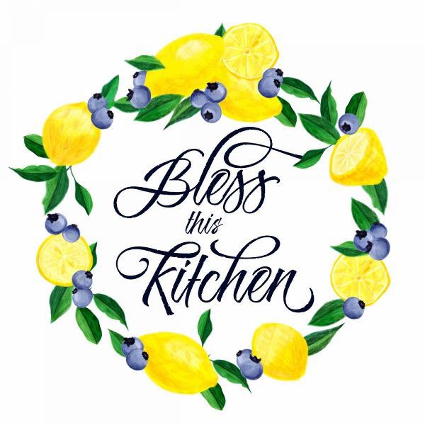 Lemon Blueberry Kitchen sign I