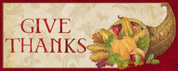 Fall Harvest Give Thanks sign