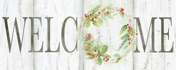 Holiday Wreath Welcome Sign
