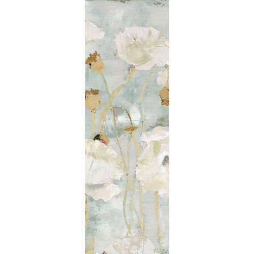 Poppies in the Wind Cream Panel I