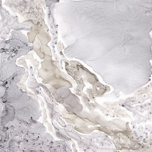 Silver and Grey Mineral Abstract