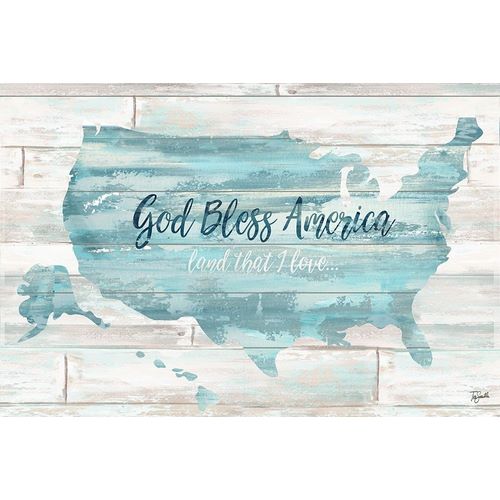 God Bless America USA Map