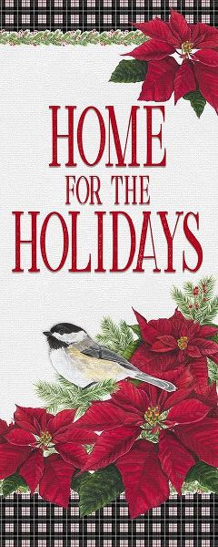 Reed, Tara 아티스트의 Chickadee Christmas Red-Home for the Holidays vertical 작품