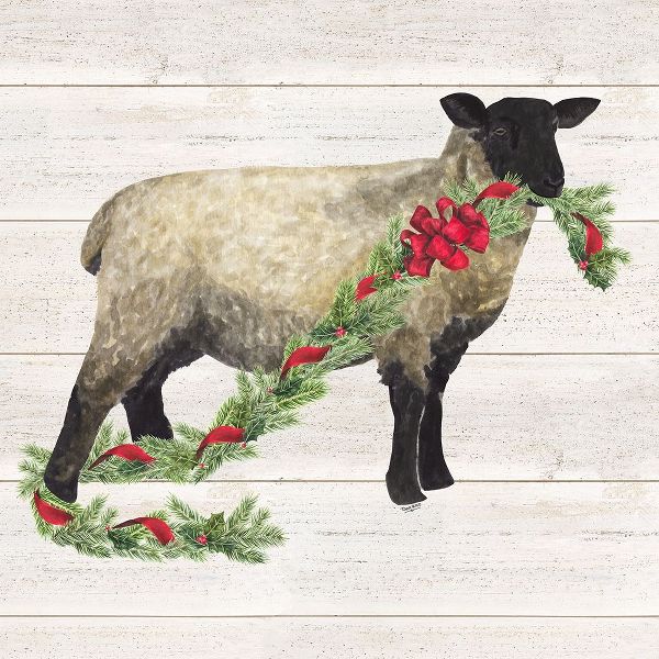 Reed, Tara 아티스트의 Christmas on the Farm V-Sheep 작품