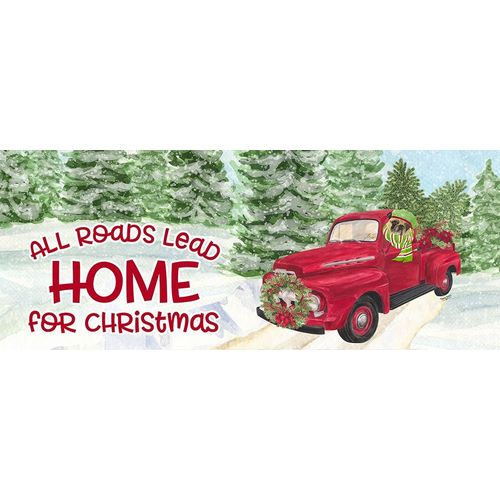 Reed, Tara 아티스트의 Dog Days of Christmas-Roads Lead Home 작품