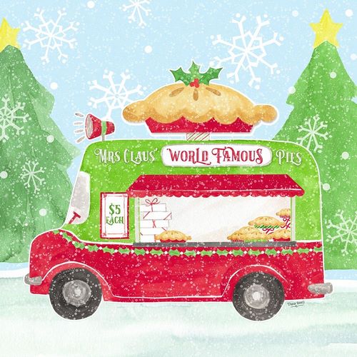 Reed, Tara 아티스트의 Food Cart Christmas III-Mrs Clause Pies 작품