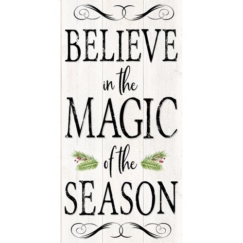 Reed, Tara 아티스트의 Peaceful Christmas-Magic of the Season vert black text 작품
