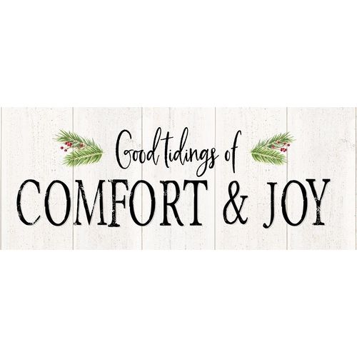 Reed, Tara 아티스트의 Peaceful Christmas-Comfort and Joy horiz black text 작품