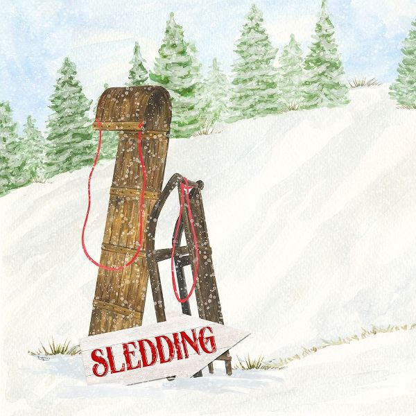 Reed, Tara 아티스트의 Sleigh Bells Ring II-Sledding 작품