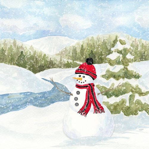 Reed, Tara 아티스트의 Snowman Wonderland III-Stream Scene 작품