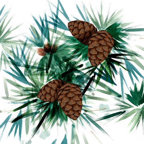 Northern Lights 아티스트의 Christmas Hinterland II-Pine Cones 작품