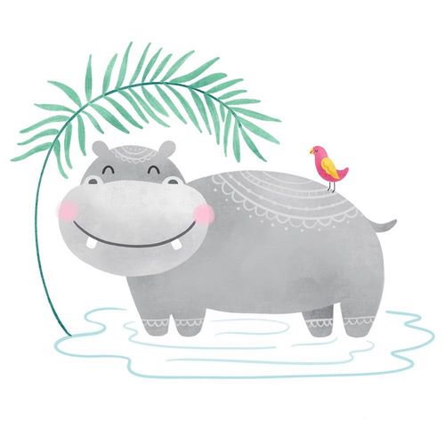 Playful Pals- Hippo
