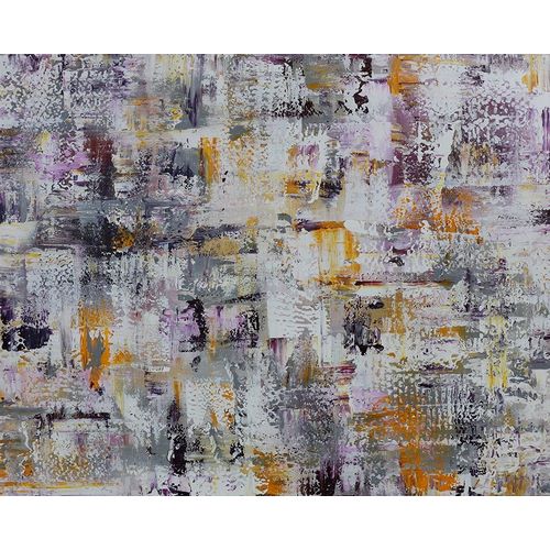 Gold Purple Grey Abstract