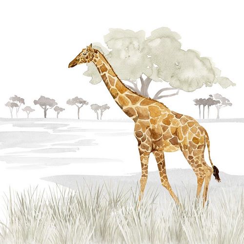 Serengeti Giraffe Square