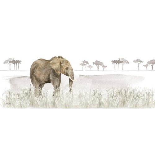 Serengeti Elephant horizontal panel