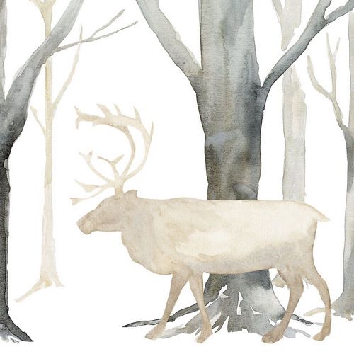Winter Forest Elk
