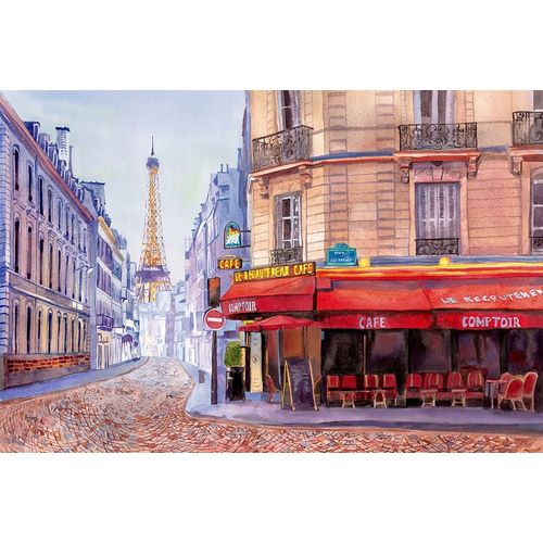 Paris Cafe w/Eiffel