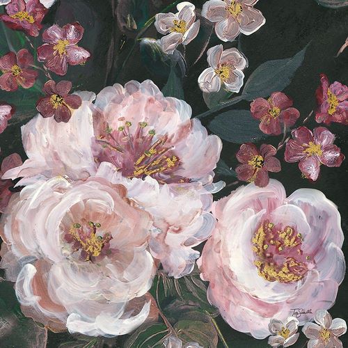 Romantic Moody Florals on Black II