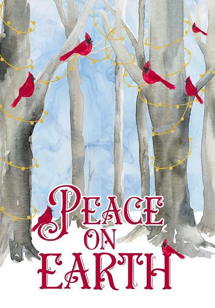 Reed, Tara 아티스트의 Christmas Forest portrait II-Peace on Earth 작품