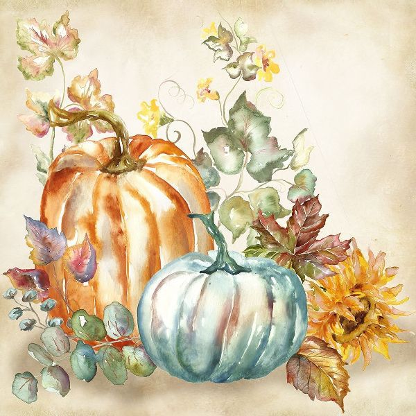 Tre Sorelle Studios 아티스트의 Watercolor Harvest Pumpkin I 작품