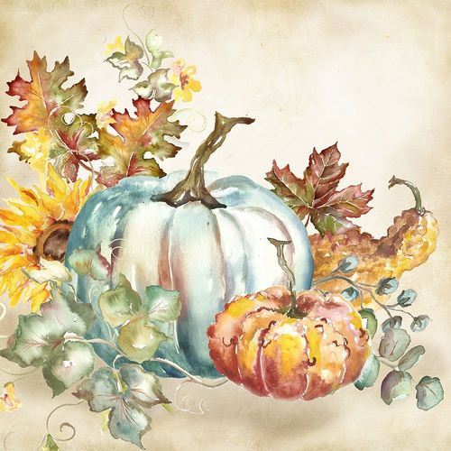 Tre Sorelle Studios 아티스트의 Watercolor Harvest Pumpkin III 작품