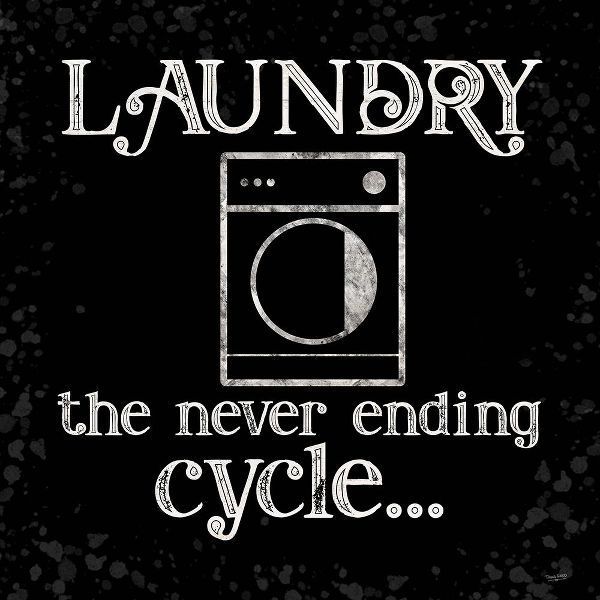Laundry Room Humor black VI-Never Ending Cycle