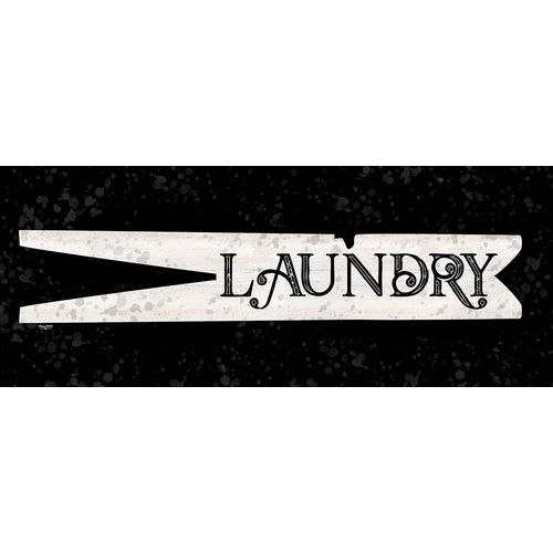 Laundry Room Humor panel black IV-Clothespin