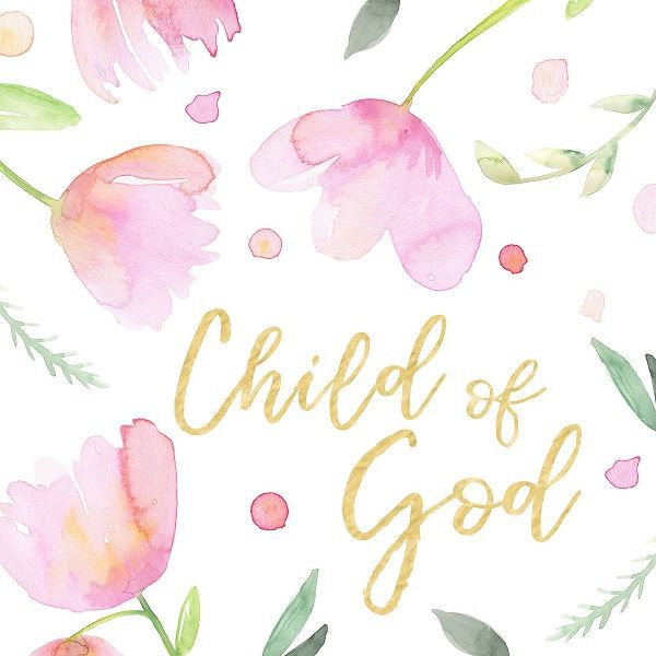 Soft Pink Flowers I-Child of God