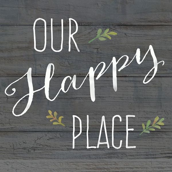 Farmhouse Sign black II-Our Happy Place
