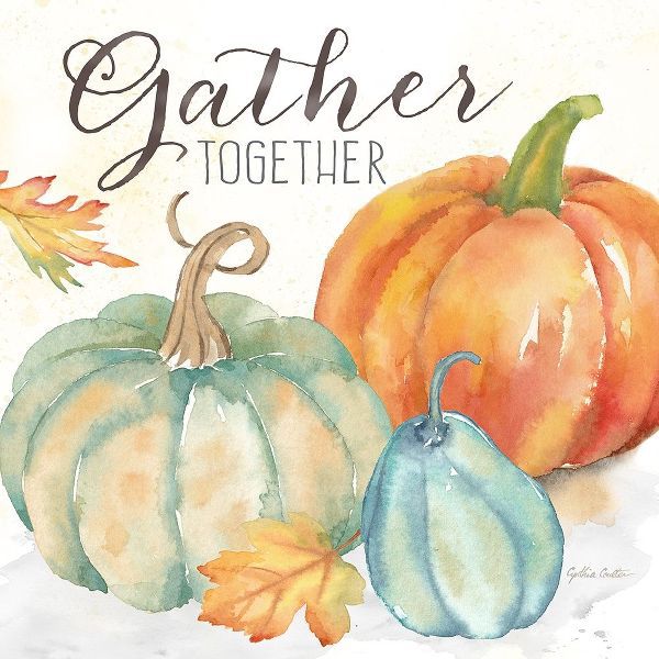 Coulter, Cynthia 아티스트의 Pumpkin Patch Sentiment II-Grateful 작품