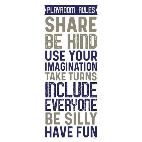 Playroom Rules vertical