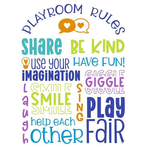Playroom Rules portrait