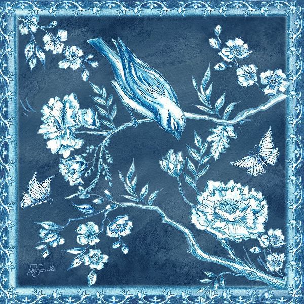Chinoiserie Tile blue I