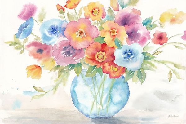 Bright Poppies Vase