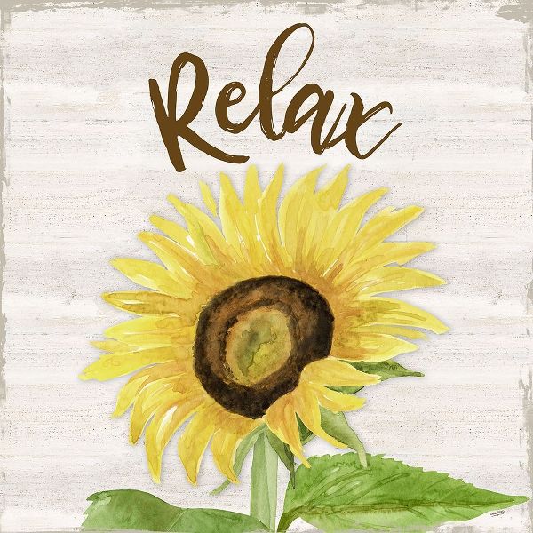 Fall Sunflower sentiment III-Relax